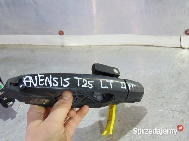KLAMKA DRZWI LEWY TYŁ AVENSIS T25 LIFT CZARNA osobowe