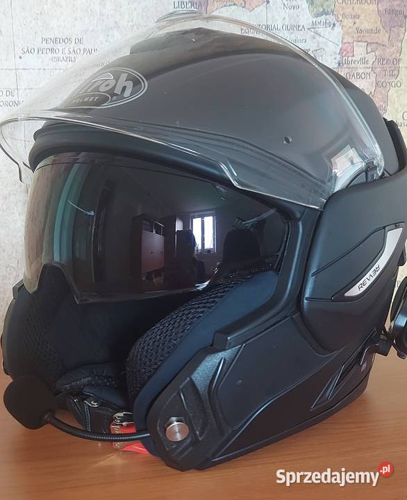 Kask motocyklowy męski Airoh czarny mat Staszów