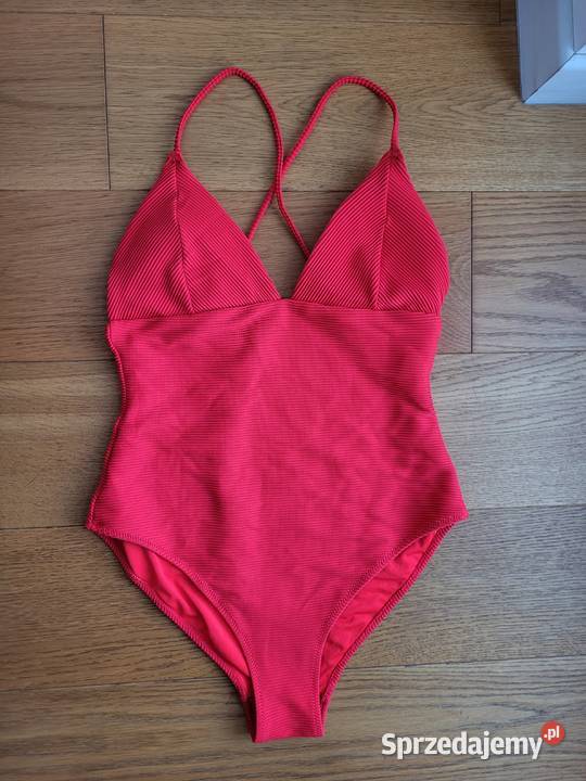 Czerwony jednoczęściowy strój kąpielowy jednoczęściowe Stroje kąpielowe Liszki