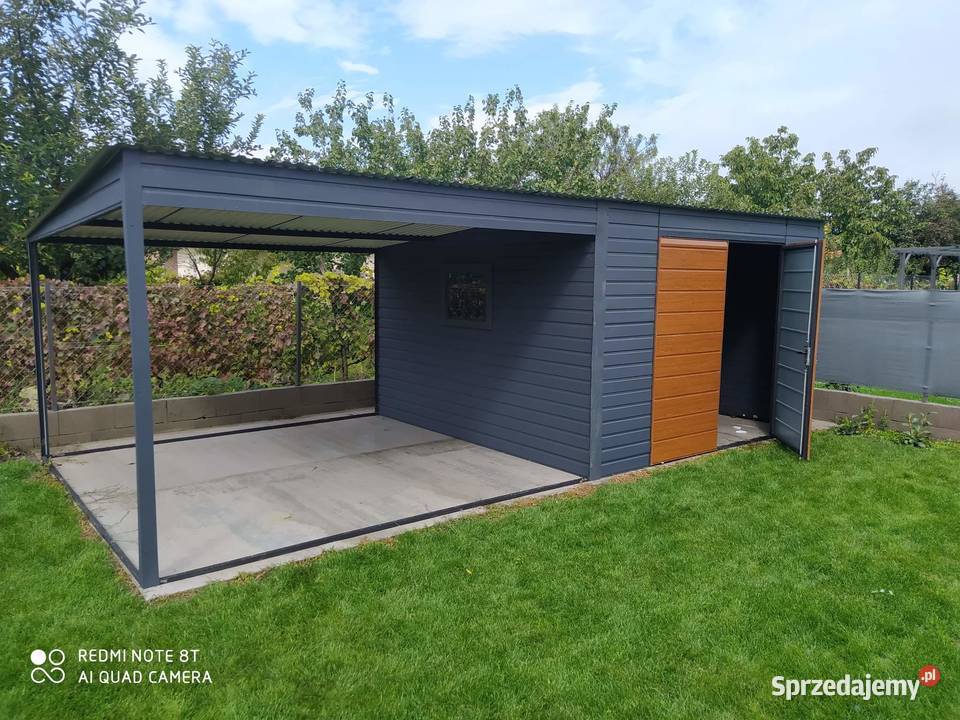 127 Garaż Blaszany GRAFIT Garaże Blaszane Wiatki Mielec
