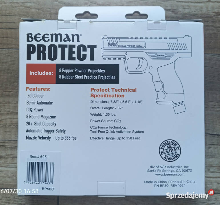 Pistolet na kule gumowepieprzowe BEEMAN Protect