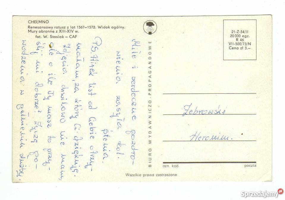 CHEŁMNO POCZTÓWKA Krynki