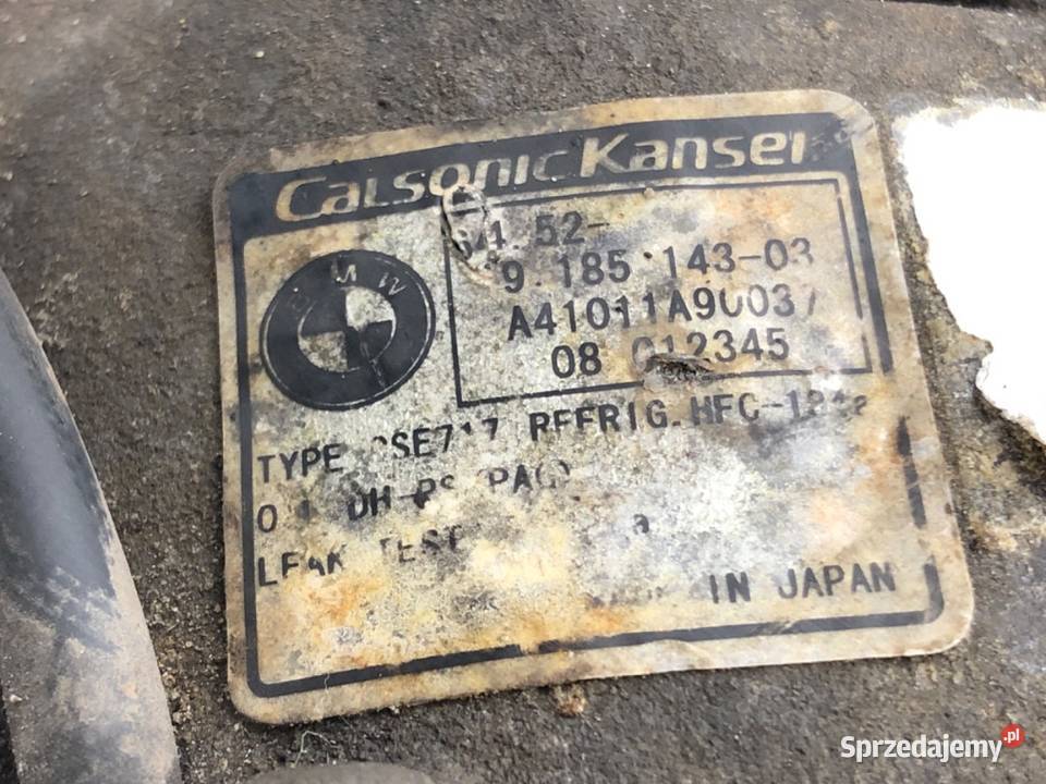 SPRĘŻARKA KLIMATYZACJI BMW E70 9185143 30 272 podkarpackie