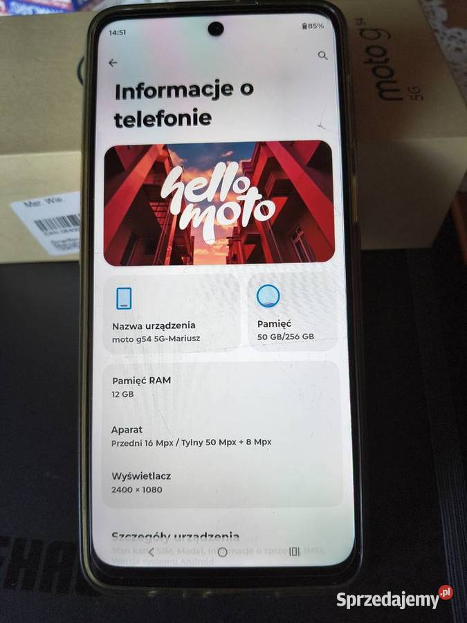 Smartfon Motorola G54 5g 12256 Telefony i Akcesoria Kościan