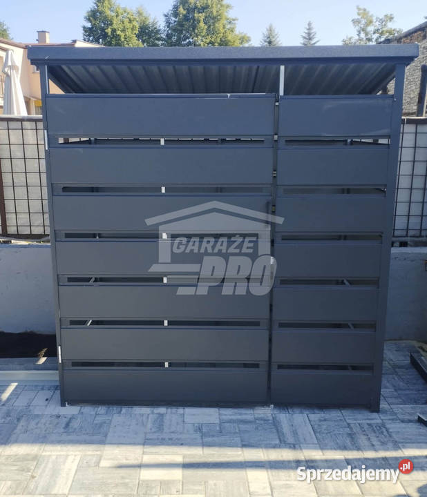 Wiata śmietnikowa spad tył 15x05m Schowek Gdańsk