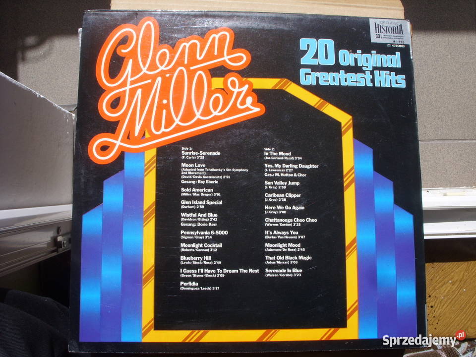Winyl LP GLENN MILLER20 GREATEST HITS 1980 R płyta winylowa Płyty i kasety