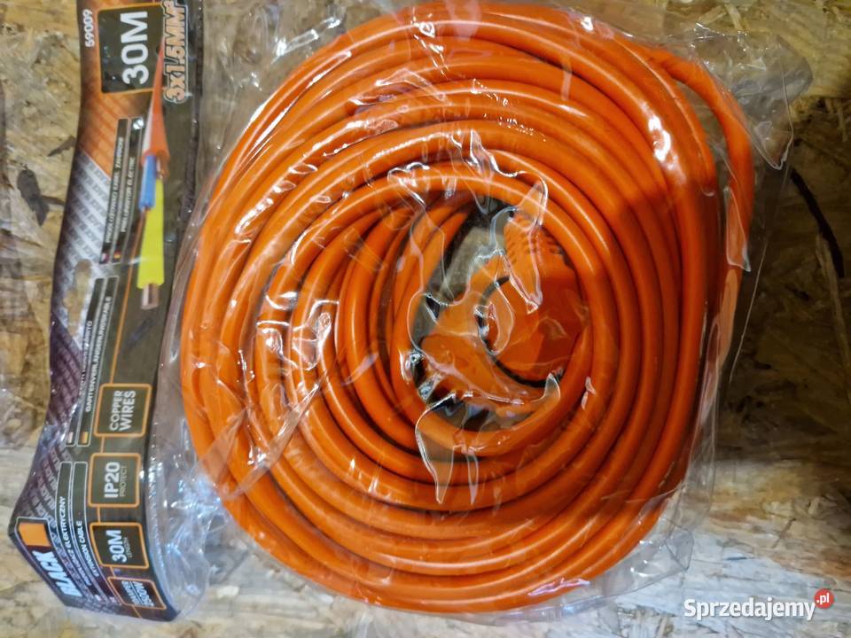 PRZEDŁUŻACZ ELEKTRYCZNY BLACK 30M 3X15MM IP20