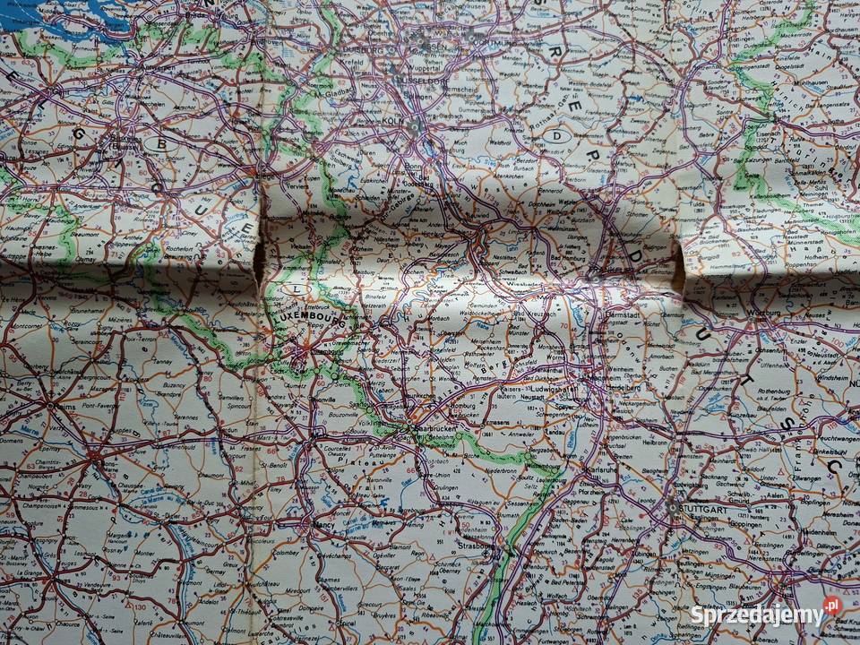 Western Europe mapa 12 000 000 Cartographia małopolskie sprzedam