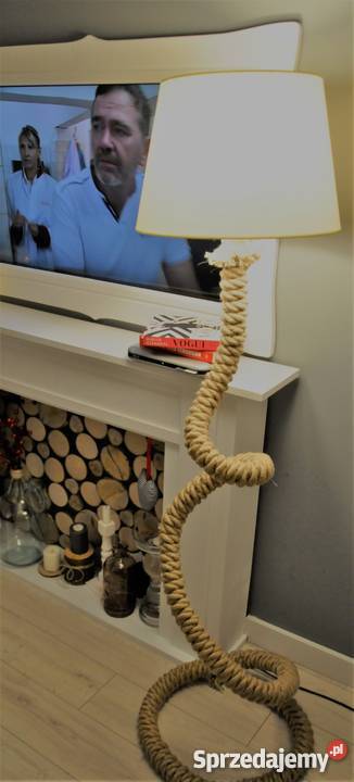 Designerska lampa podłogowa ze sznura LOFT Bytom sprzedam