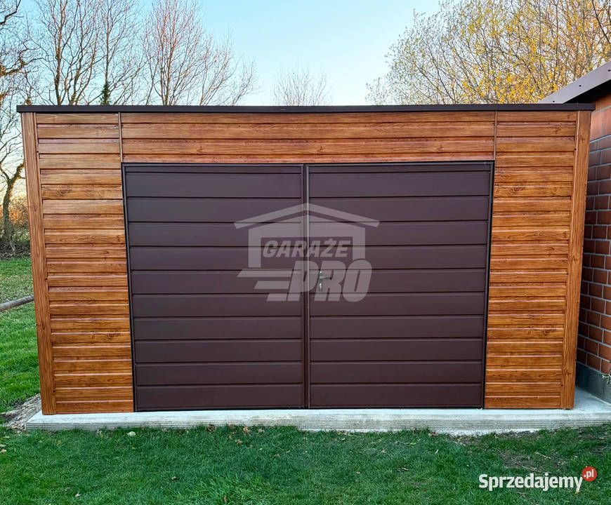 Garaz blaszany 45x6 m brama dwuskrzydłowa 2x Legnica