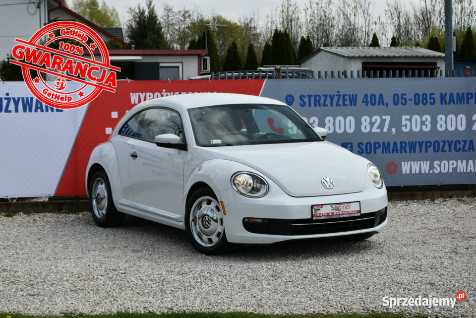 Volkswagen Beetle 18TSi 180 DSG 2015r Skóra NAVi komputer pokładowy New Beetle Kampinos