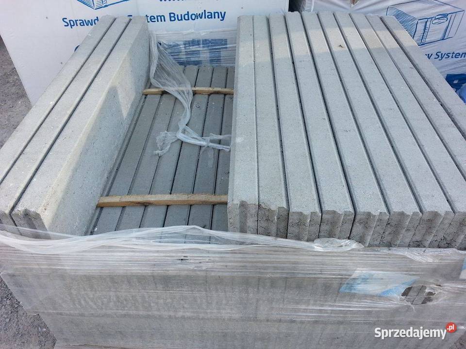 Płyty ażurowe bloczki betonowe obrzeża cement Urzędów