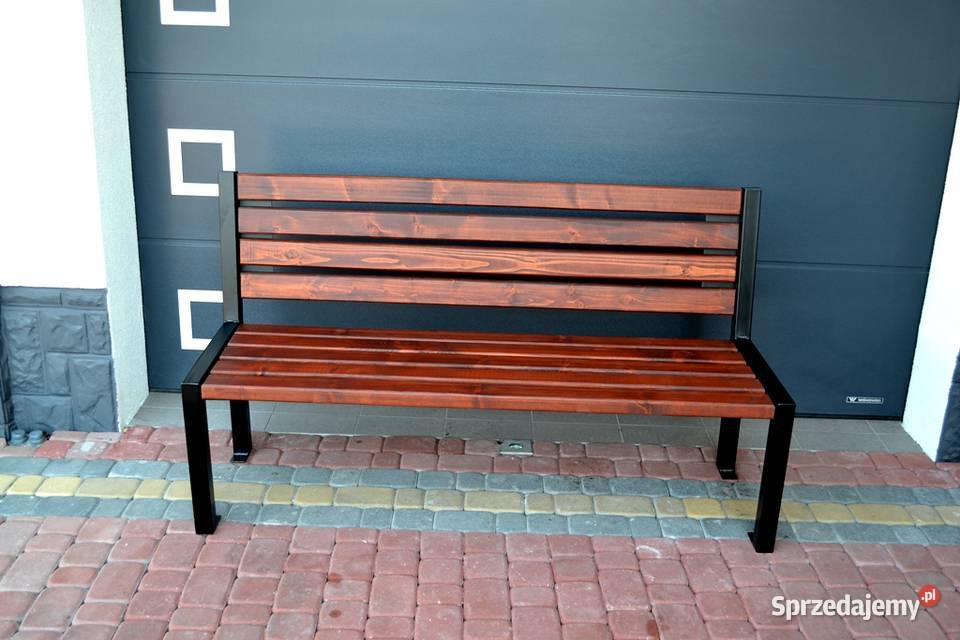 Ławka z oparciem Parkowa Ogrodowa Miejska LUX wielkopolskie Poznań