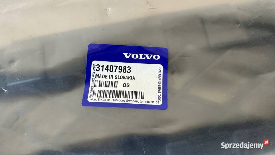 WSPORNIK ŚLIZG ŚRODKOWY TYŁ TYLNI VOLVO XC60 II