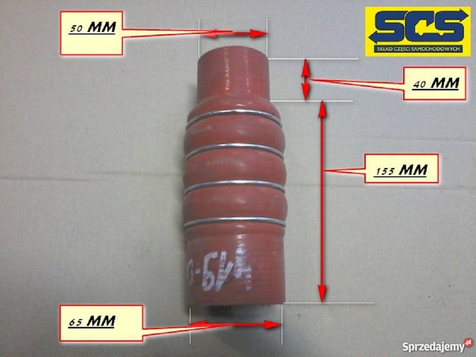 PRZEWÓD WĄŻ GUMA ŁACZNIK MAN VOLVO DAF IVECO RVI Bieleń