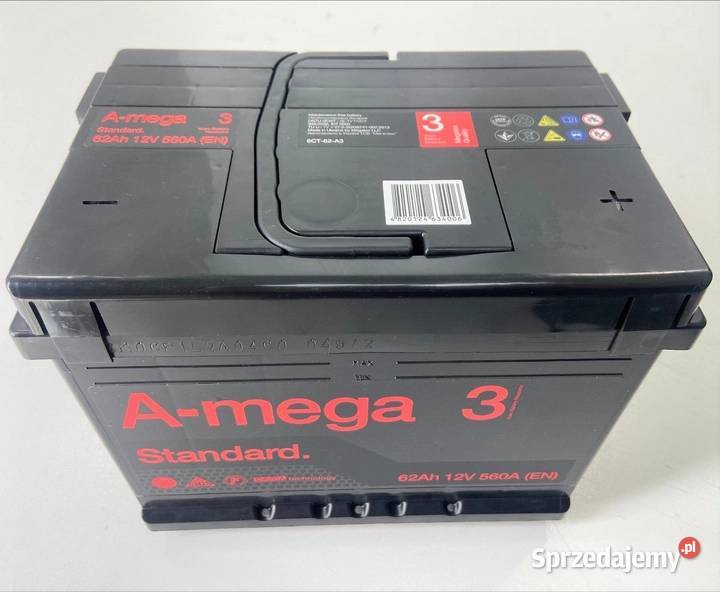 Akumulator AMega 62Ah 560A 12V kujawsko-pomorskie