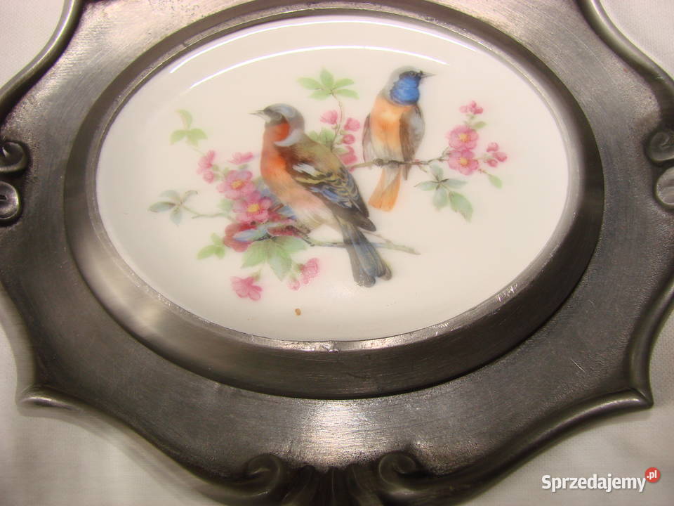 Schwarzenhammer Porzellan obrazki z ptakami