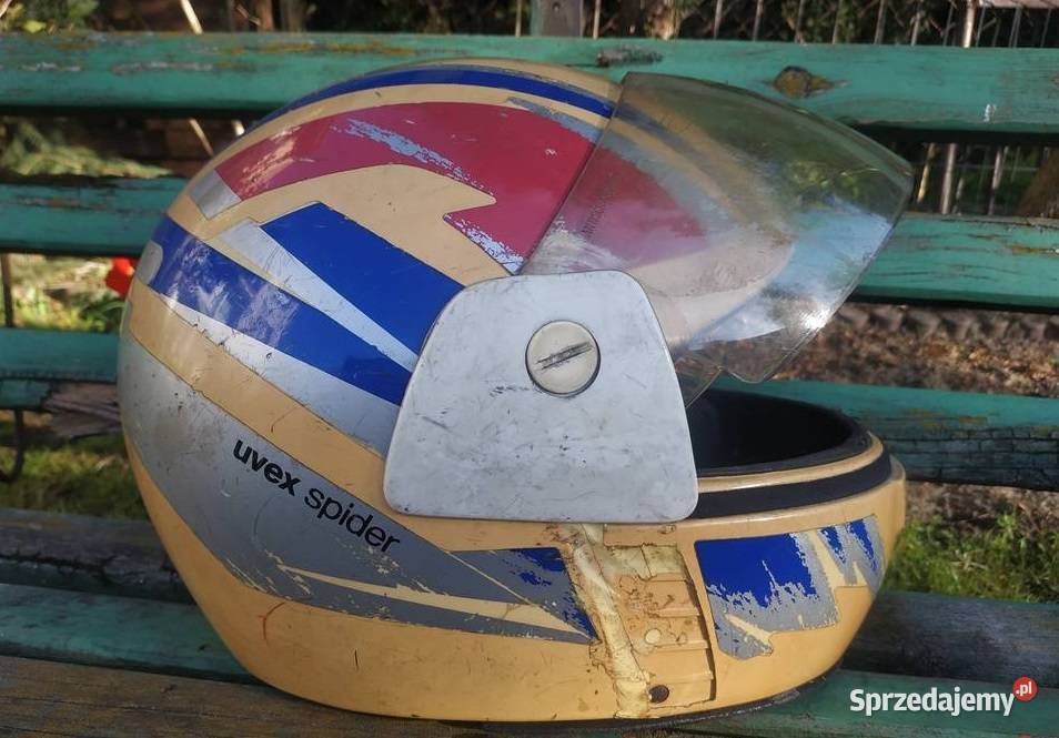 Kask motocyklowy UVEX SPIDER z szybą kaski mazowieckie