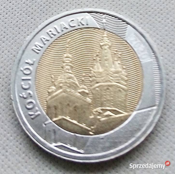 POLSKA5 ZLCuNiBAI KOSCIÓŁ MARIACKI Numizmatyka Legionowo