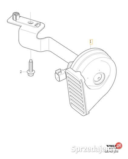 VOLVO XC40 prawy sygnał klakson wysokotonowy OE Gadgety motoryzacyjne Bielany Wrocławskie sprzedam