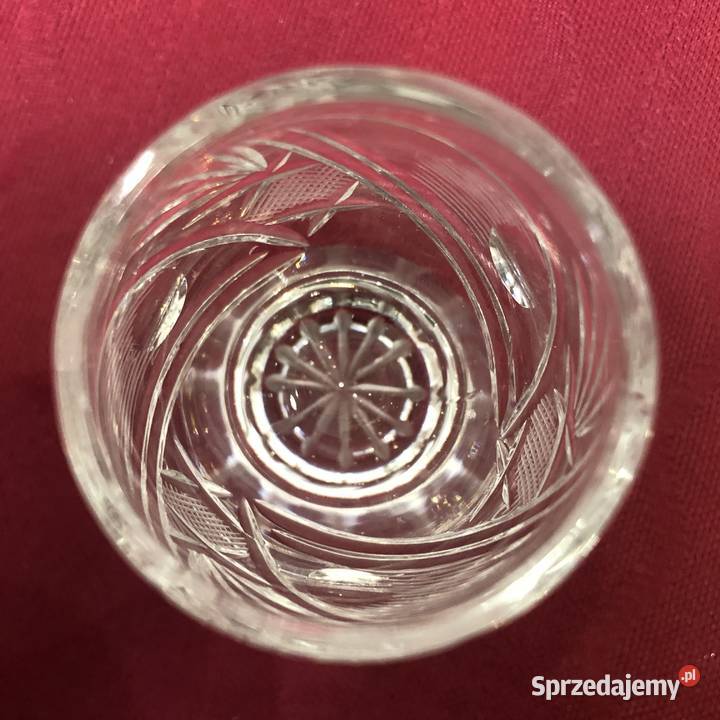 Kryształ karafka 6 kieliszków PRL Vinatage lata
