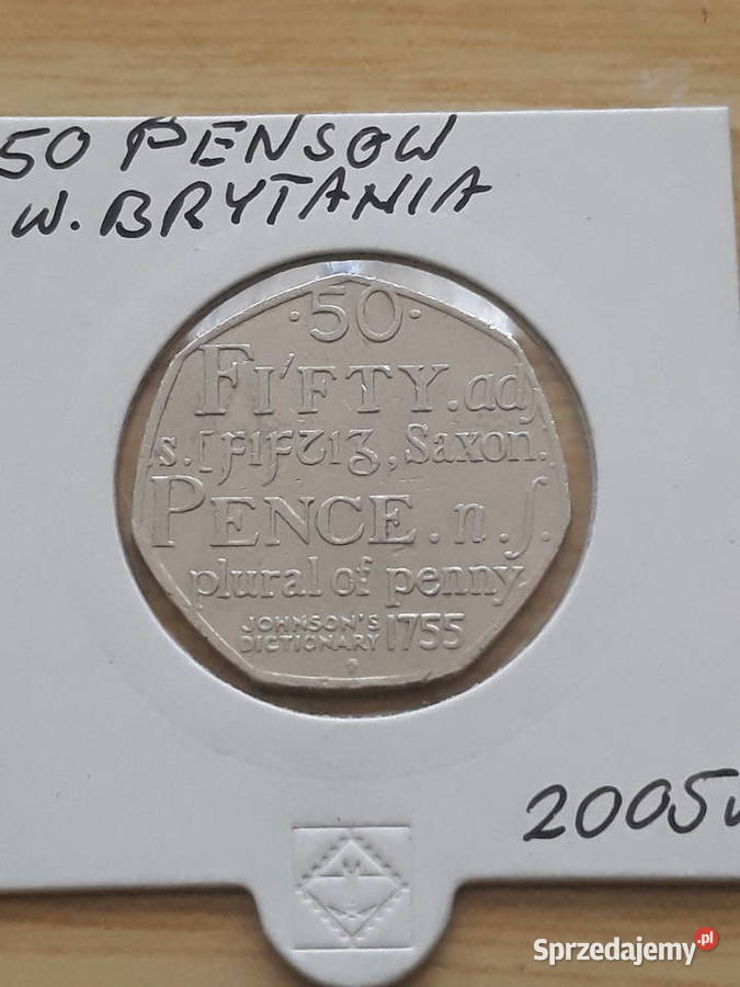 50 Pensów W Brytania 2005 r Konin