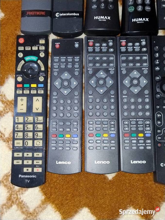 Piloty TVDecodery Sztukę 20 lubuskie Witnica sprzedam
