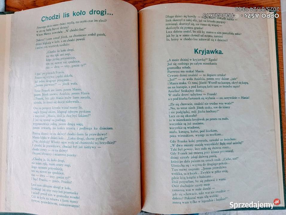 Cztery kąty a pięć piąty wiersze dzieci 194647 Bychawka Trzecia