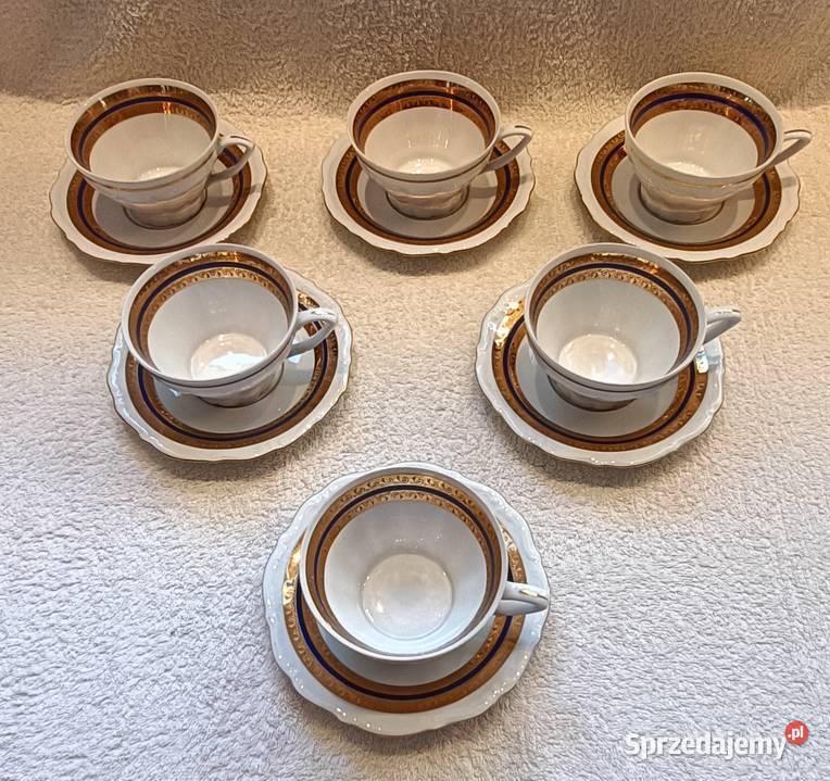 Bogucice Piękny porcelanowy serwis kawowy Brwinów