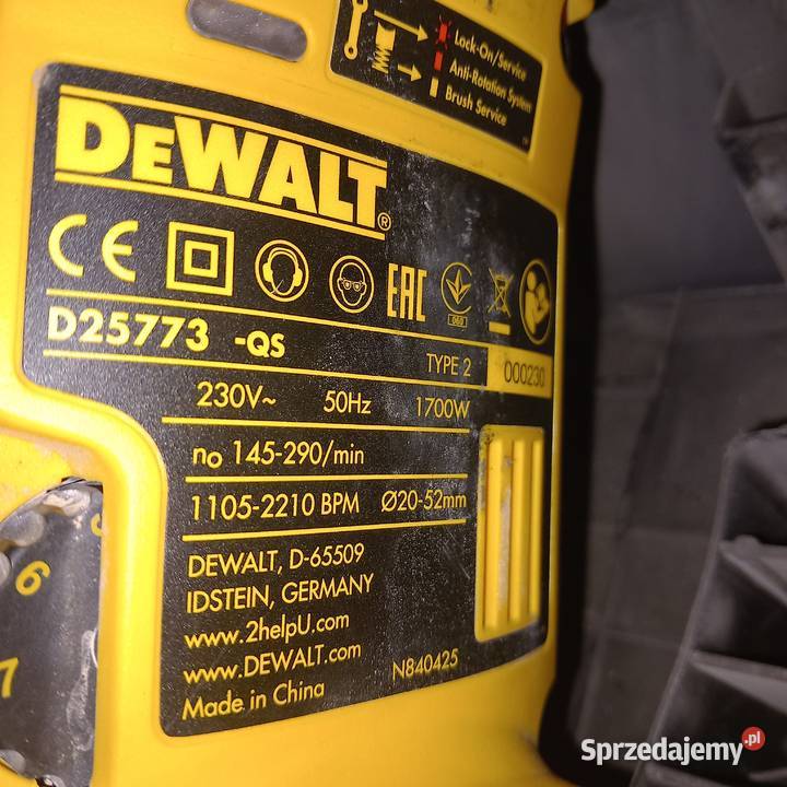 Młot udarowy DeWalt Wrocław sprzedam