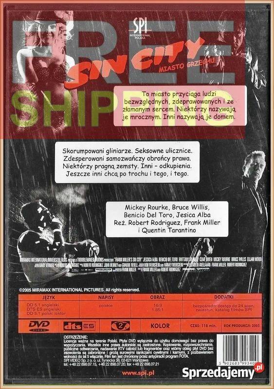 Sin City Miasto grzechu 2005 DVD Krynica-Zdrój sprzedam