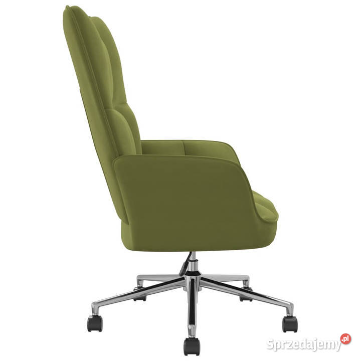 Fotel jasnozielony obity aksamitem WM328164 Warszawa