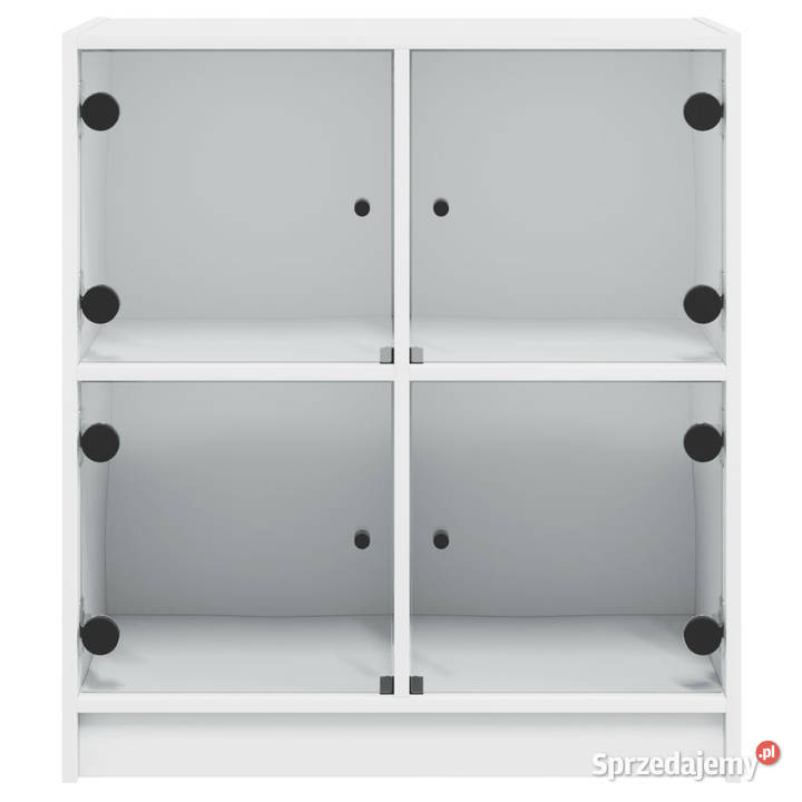 Szafka ze szklanymi drzwiami biała 68x37x755 Warszawa