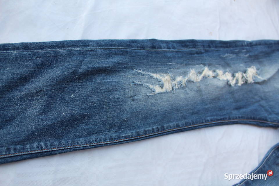 Spodnie HM W34 L36 CN18090A Skinny Low Waist śląskie