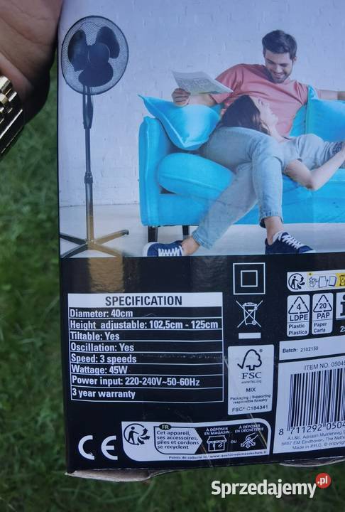 Wentylator stojący Kinzo 40 Twój osobisty wiatr lubuskie Zielona Góra