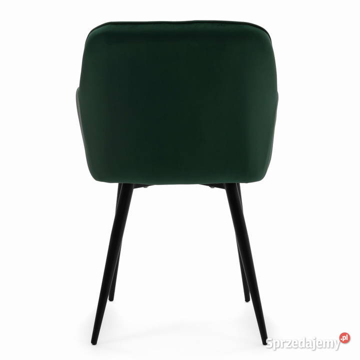Krzesło Tapicerowane Lago Butelkowa Zieleń