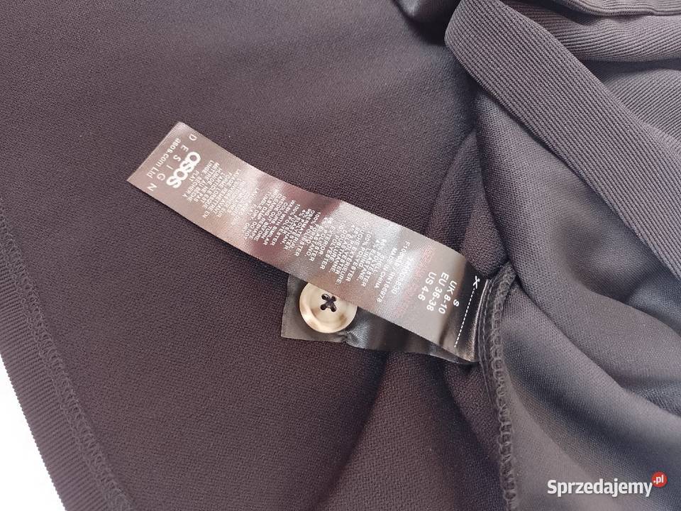 3638 SM ASOS Design Czarna ołówkowa kamizelka z Kraków