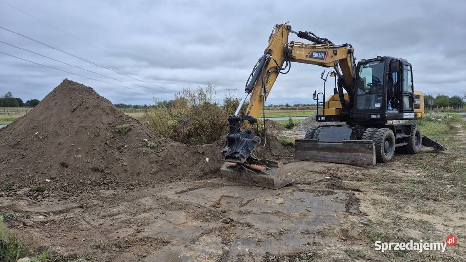 Wynajem koparki kołowej usługi 16ton świętokrzyskie Staszów