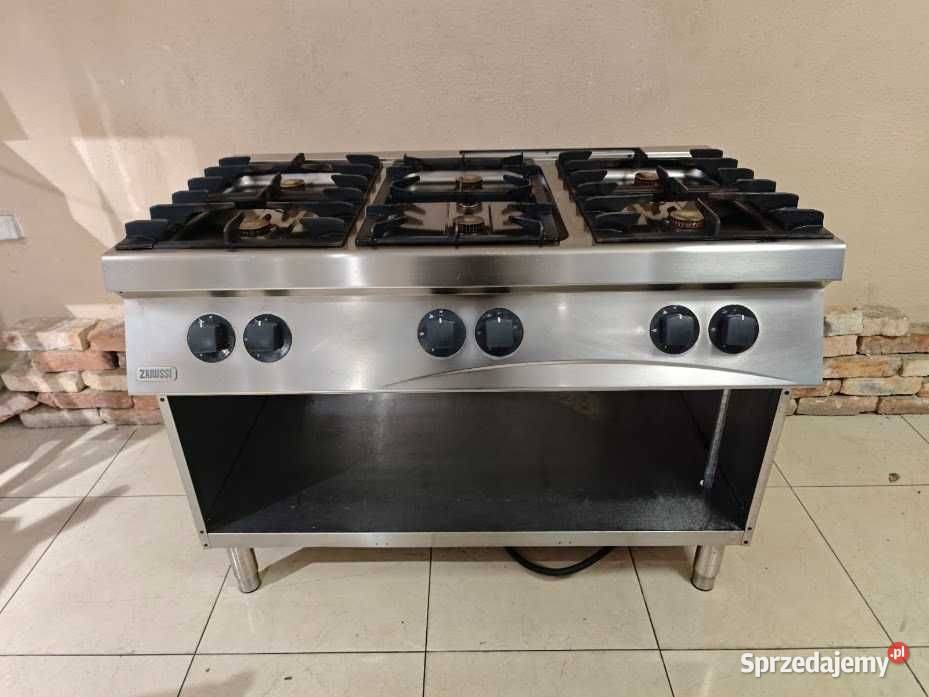 Kuchnia gazowa Zanussi 6palnikowa 36kW stal Góra sprzedam