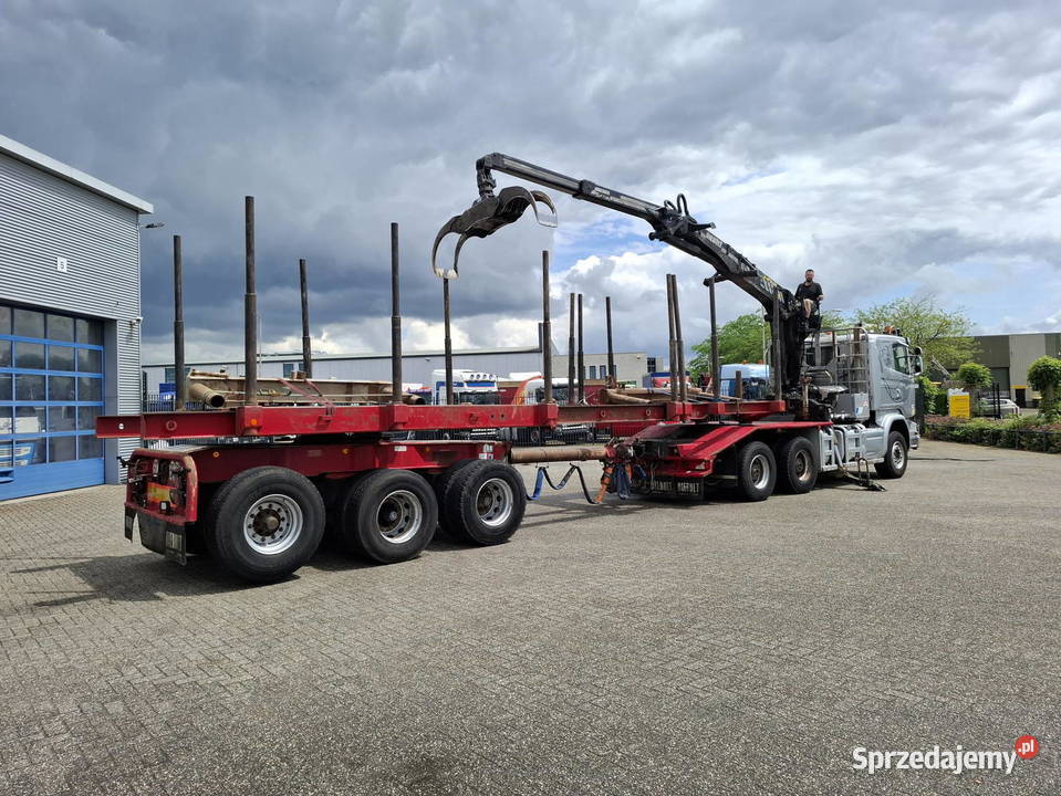 Do przewozu drewna Scania 6x4 z naczepa do Warszawa sprzedam