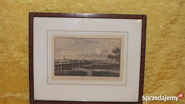 Piękne stare grafiki litografie 4 kujawsko-pomorskie Inowrocław