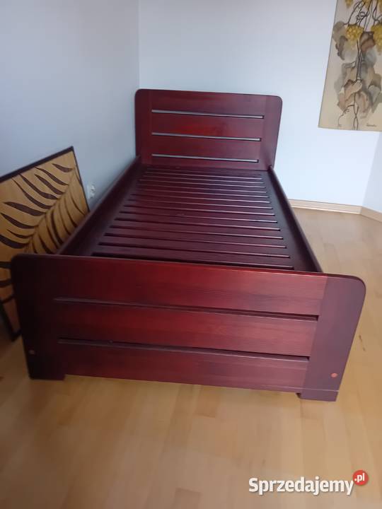 Łóżko drewniane z pojemnikiem Łóżka Warszawa sprzedam