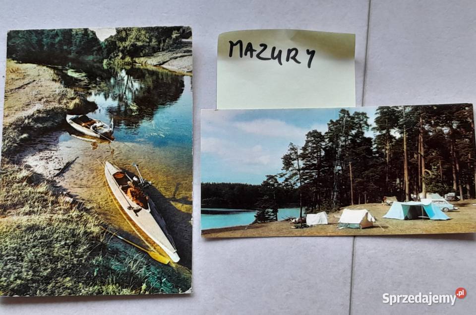 Stare pocztówki kartki pocztowe PRL Mazury śląskie Dąbrowa Górnicza