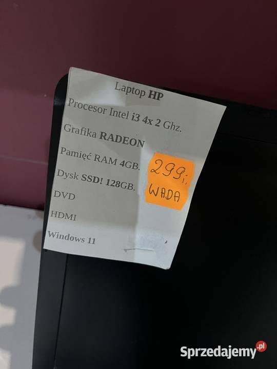Laptop HP ssd 128 radeon Windows Mabiz Skup Aut Strzelce Opolskie