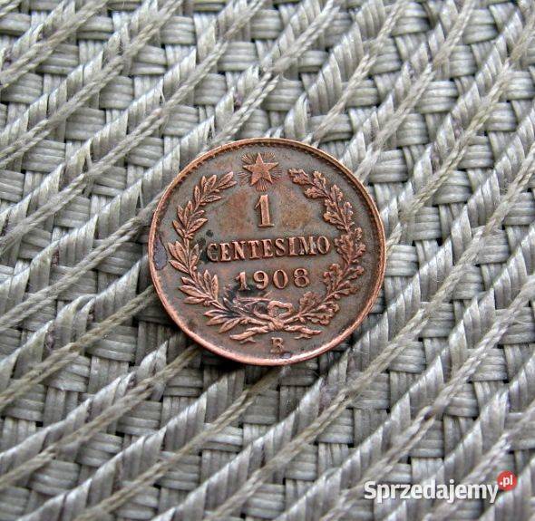 Włochy 1 Centesimo 1908r Kalisz