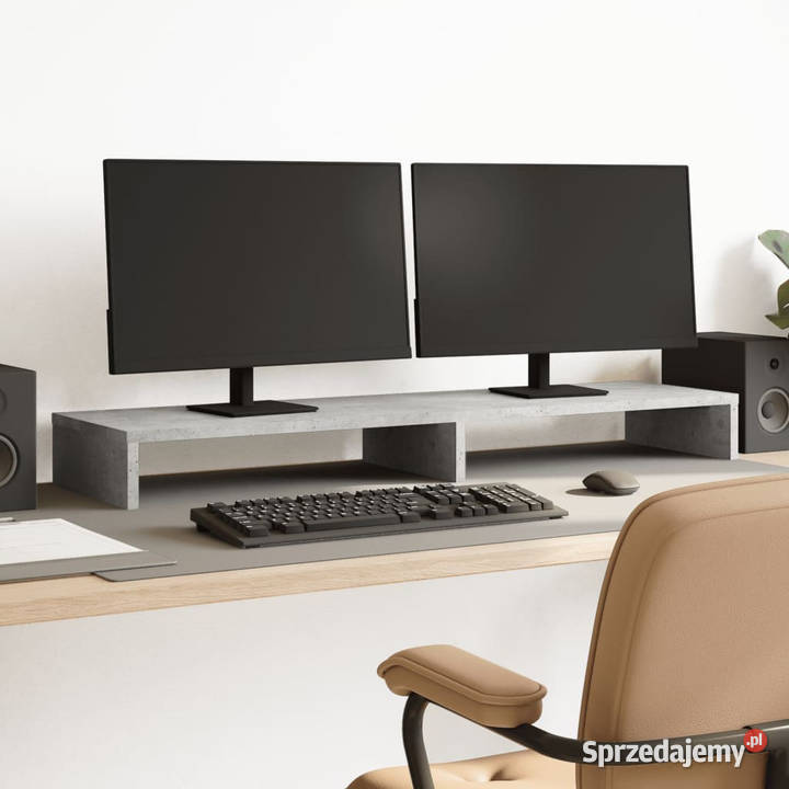 Podstawka pod monitor szarość betonu 100x27x10 Warszawa sprzedam