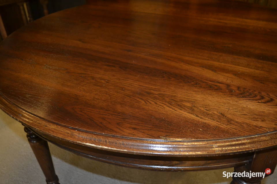 stół okrągły francuski lity dąb Będzin sprzedam