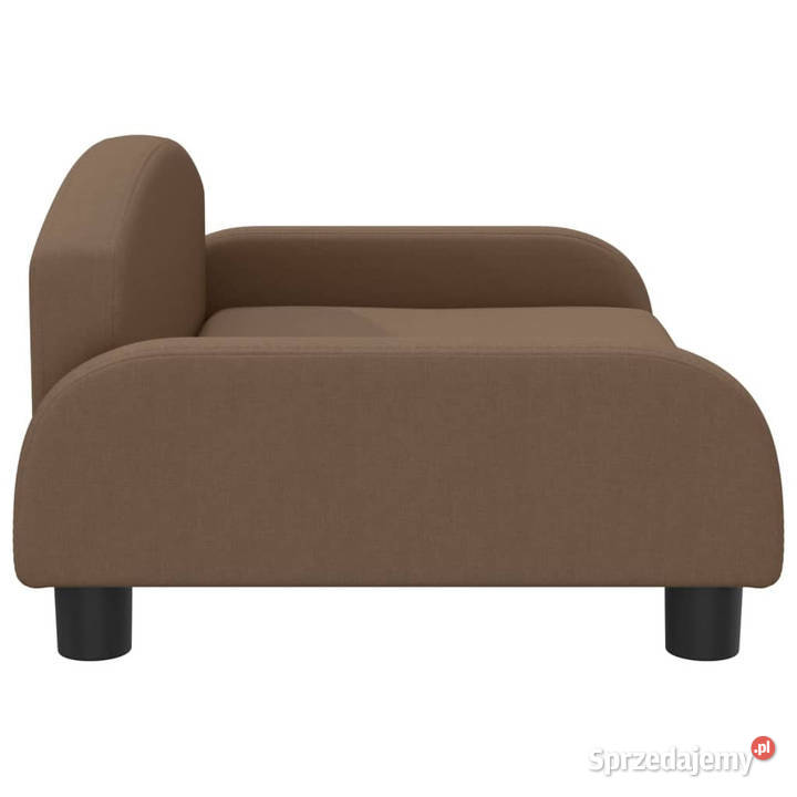 Sofa dzieci brązowa 70x45x30 obita tkaniną Warszawa