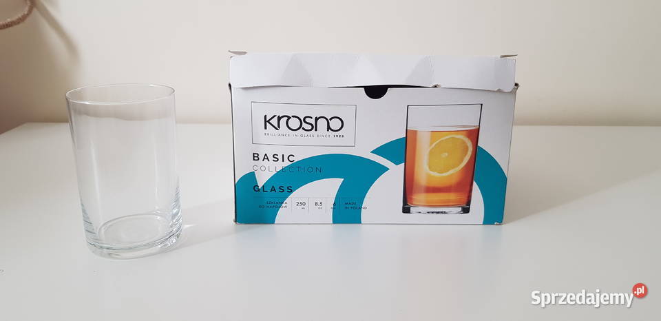 Nowe Proste szklanki Krosno Basic 250 ml mazowieckie Warszawa