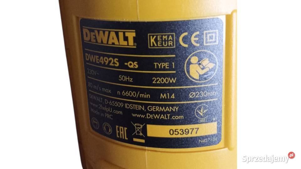 Szlifierka Dewalt DWE492SQS LOMBARDi